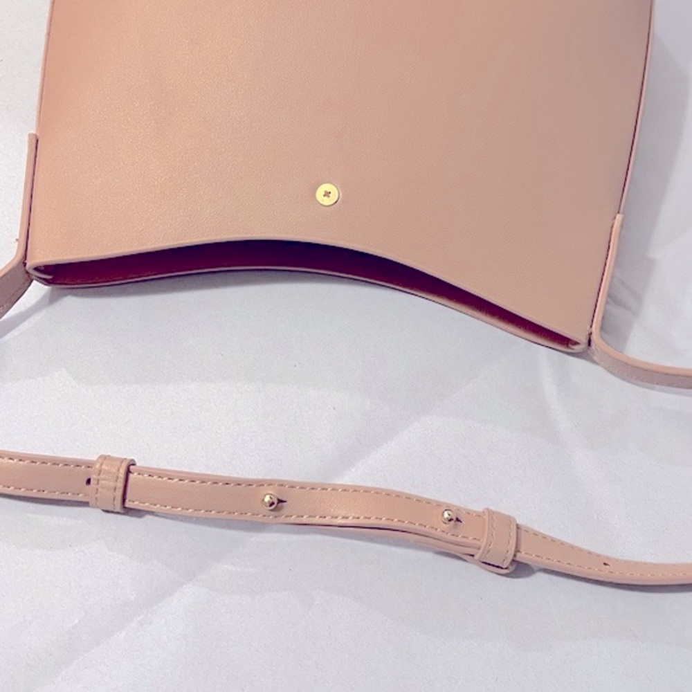 Anthropologie Pink Crossbody Bucket Bag - Picture 11 of 14